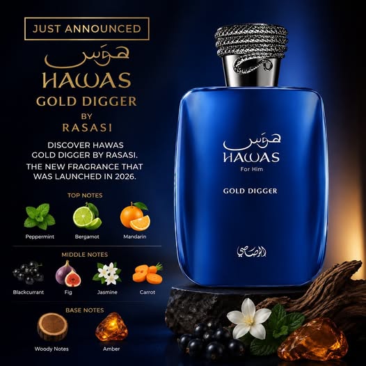 Rasasi Hawas Gold Digger Eau De Parfum 100ml