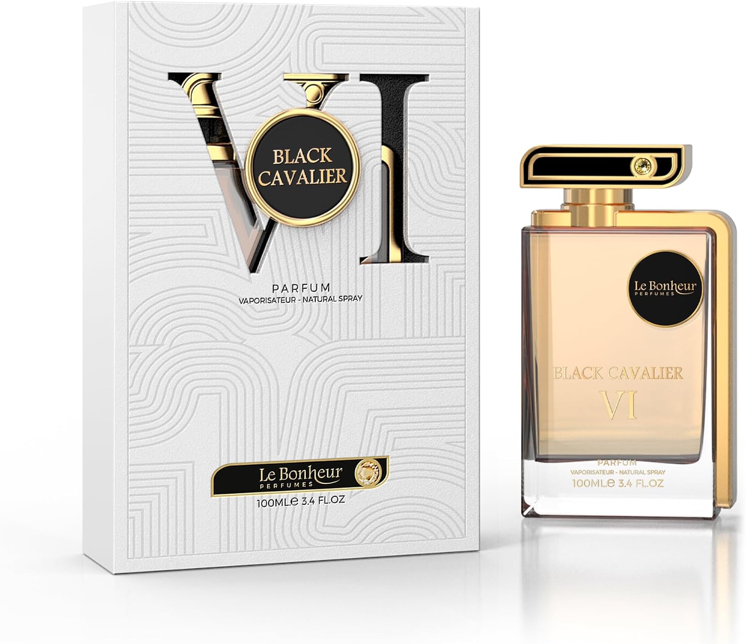 Le Bonheur Black Cavalier VI Eau de Parfum for Unisex 100ml