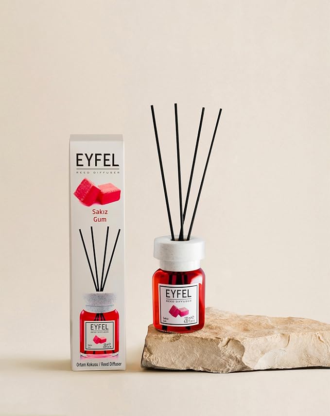 EYFEL REED DIFFUSER-GUM 120ML, Assorted